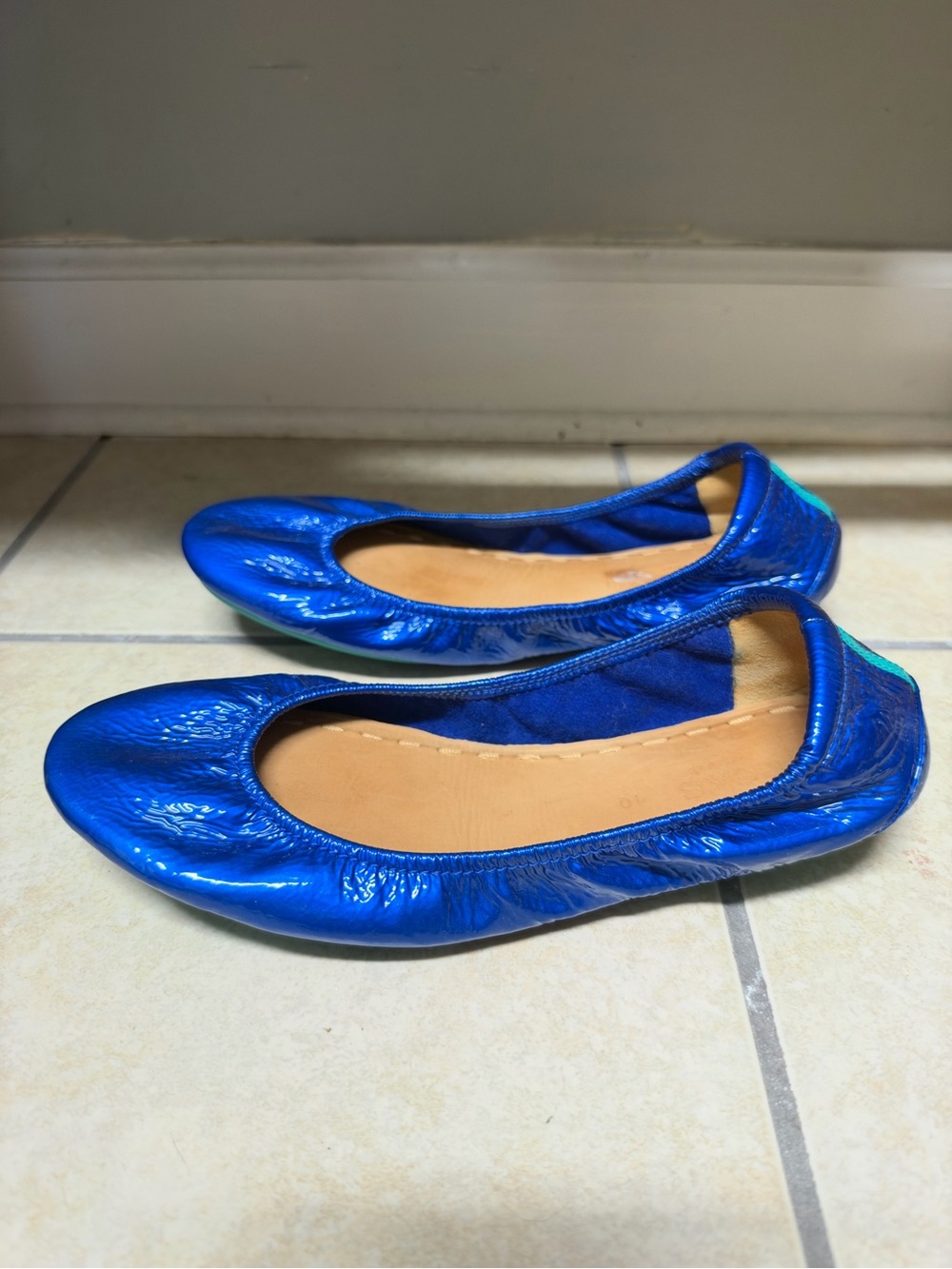 Tieks Sapphire Patent Ballet Flats - Picture 4 of 5